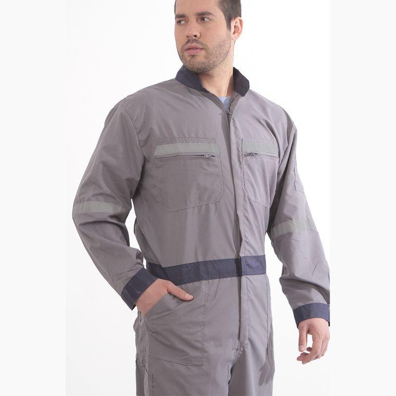 Overol Poplin Con Cinta Gris-2
