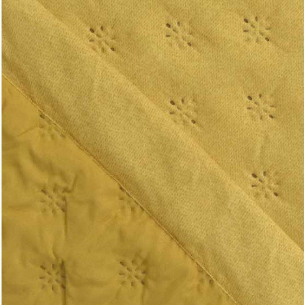 CUBRECAMA 1.5 PLAZAS ULTRASONICO OXFORD AMARILLO MASHINI-0