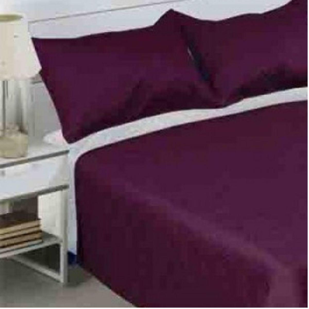 CUBRECAMA 1.5 PLAZAS DAVINCI SHERPA LISO BURDEO DORAL-1