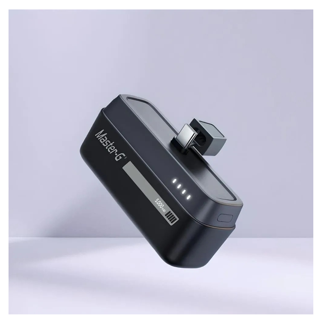 Powerbank 5000mah 20w Usb-c Compatible Con Apple o android Negro-1
