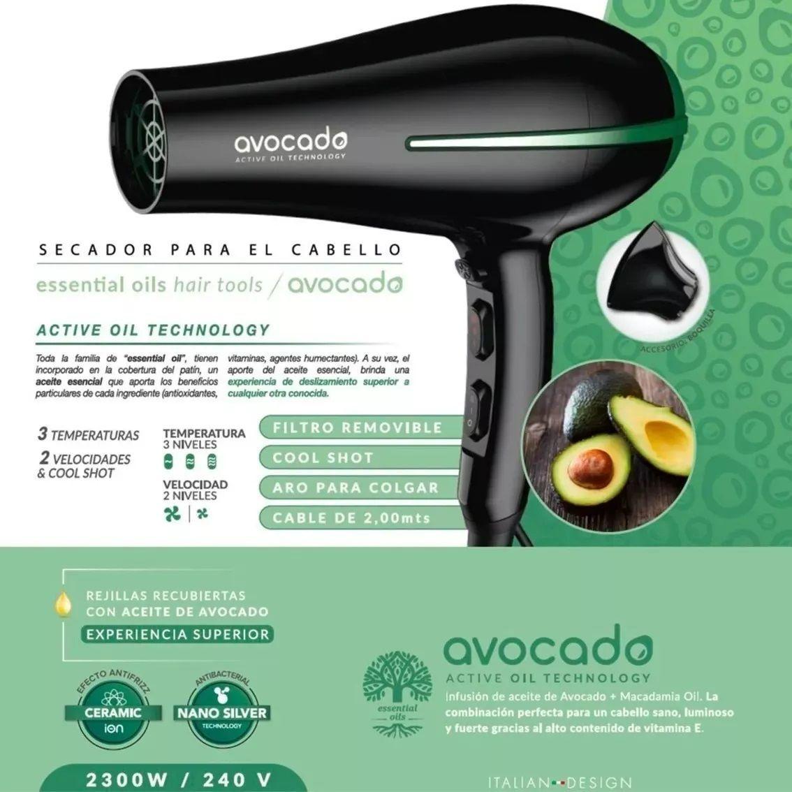 Secador De Cabello Gama Bora Avocado Oil Ceramic Ion 2200w-4