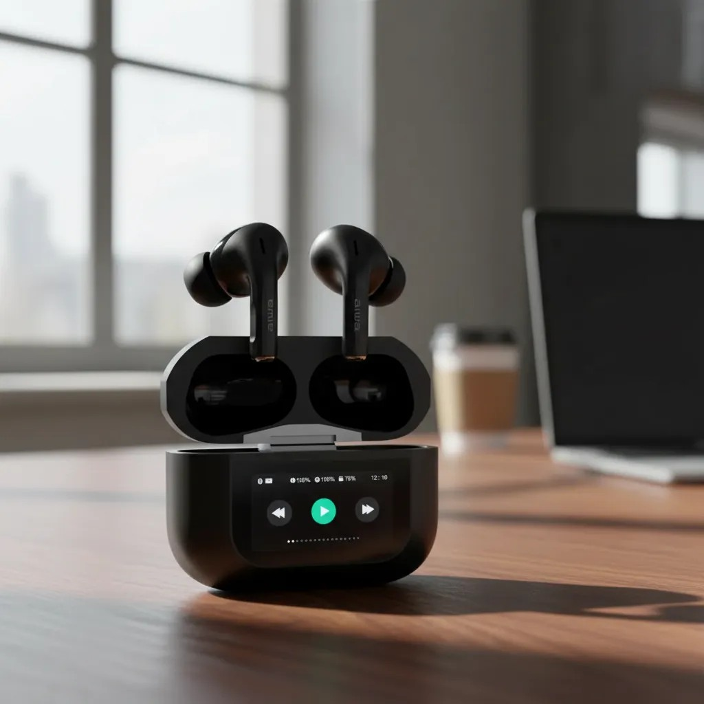 Audifonos Bluetooth Tws Aiwa Awtwsgprob Anc Pantalla Tactil-3