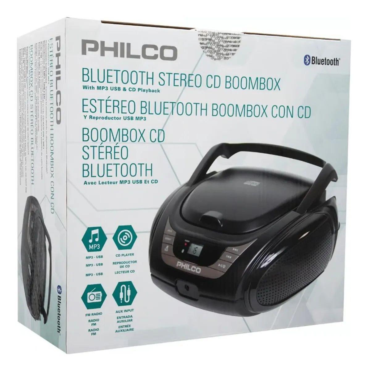 Radio Philco Pjb2120bt-bk Bluetooth Fm 110-240v Negro-6