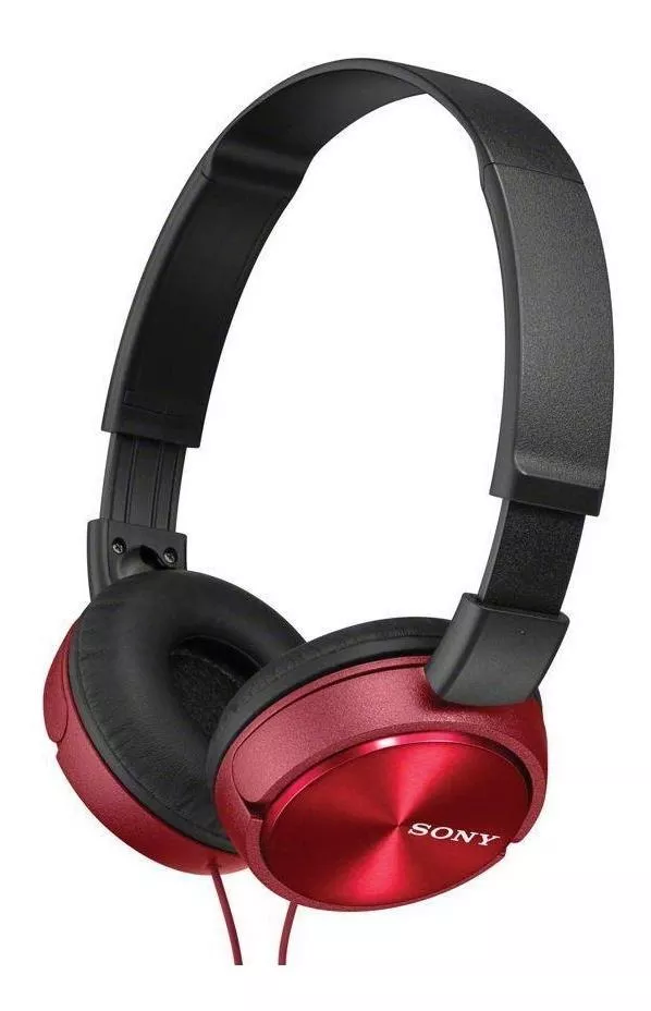Audífonos Sony Zx Series Mdr-zx310ap Con Microfono Rojos-0