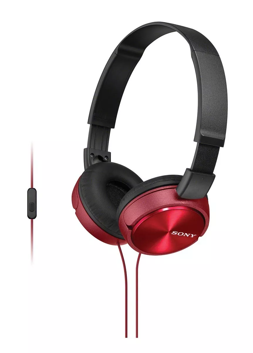 Audífonos Sony Zx Series Mdr-zx310ap Con Microfono Rojos-1