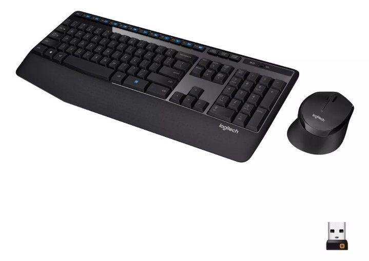 Combo de teclado y mouse Inalambrico Logitech MK345 negro-0