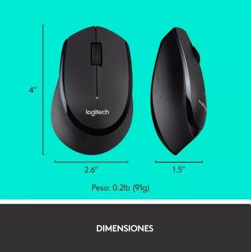 Combo de teclado y mouse Inalambrico Logitech MK345 negro-2