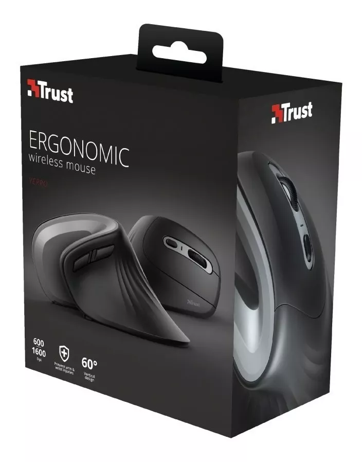 Mouse Vertical Inalambrico Trust Verro Ergonomic 1600dpi-6