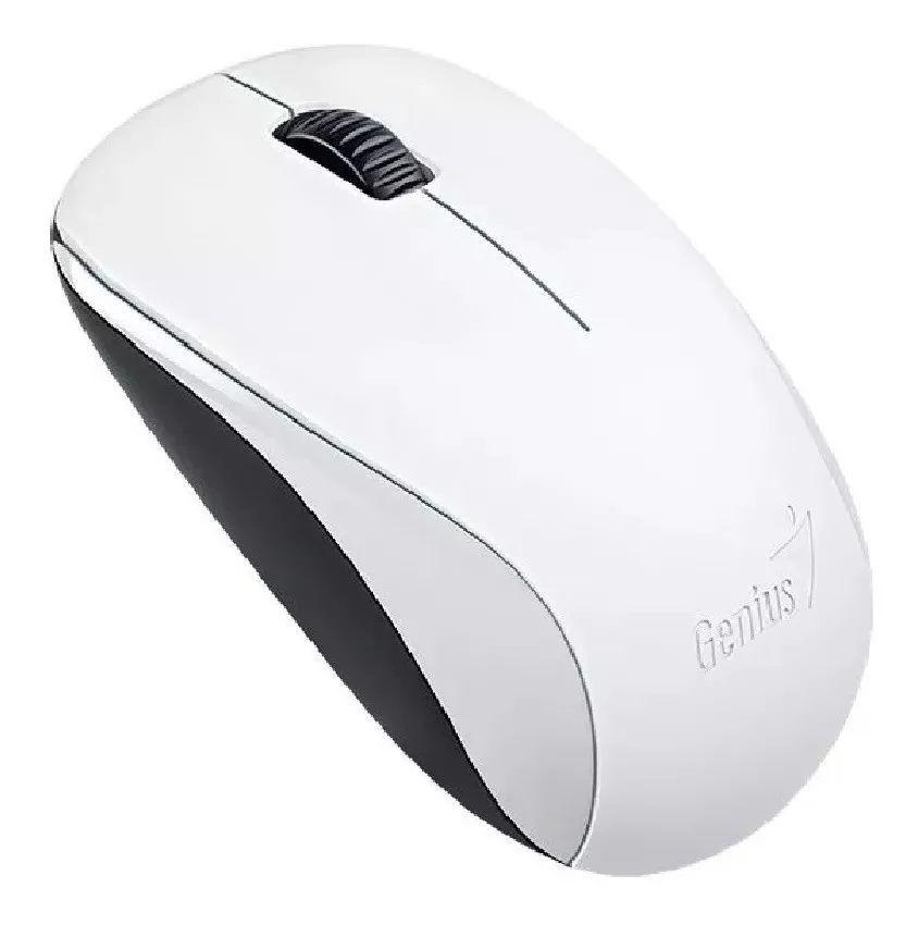 Mouse Genius NX-7000, 3 Botones, 1.200 DPI, inalámbrico 2.4GHz, Blanco-1