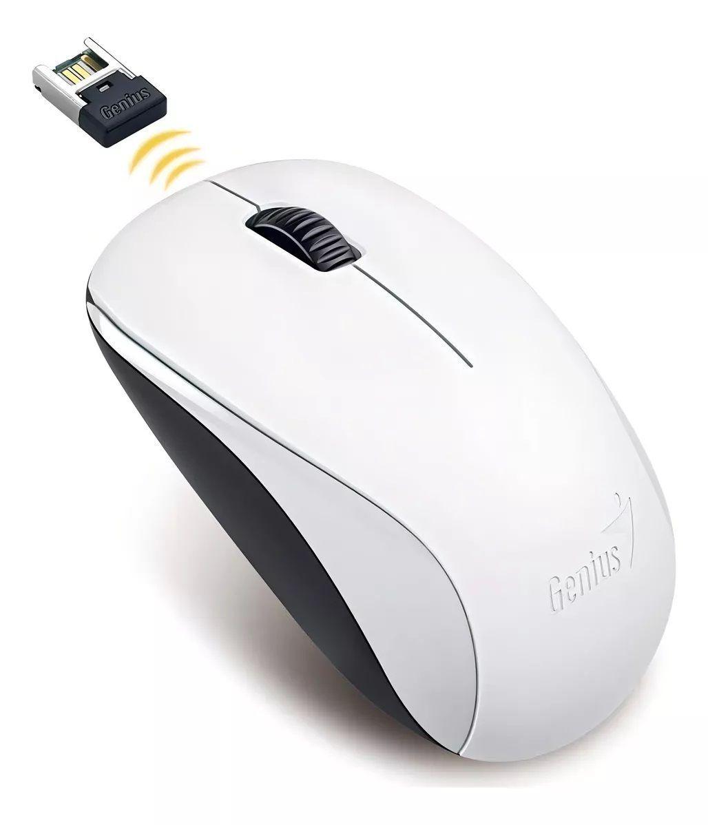 Mouse Genius NX-7000, 3 Botones, 1.200 DPI, inalámbrico 2.4GHz, Blanco-3
