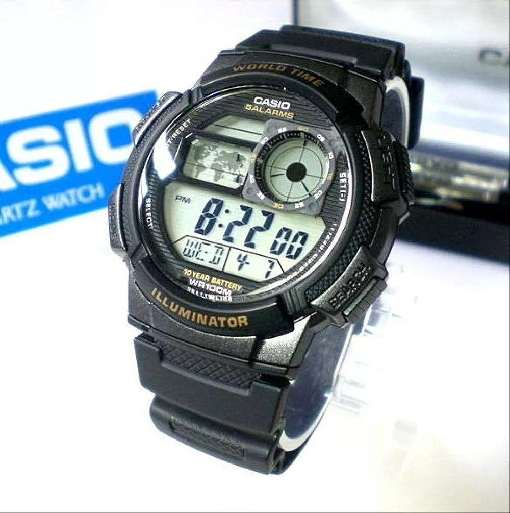 Reloj De Pulsera Hombre Casio Ae-1000w-1av Negro Hombre-5