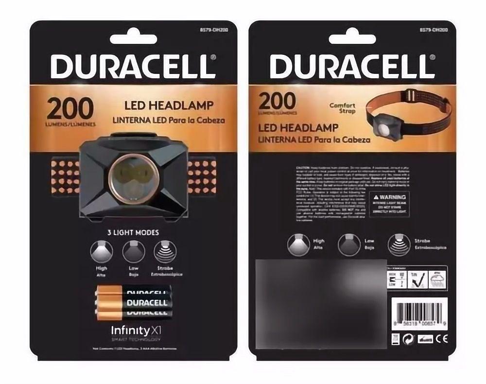 Linterna Duracell De Cabeza O Minero 200 Lum Dh200 Inc Pilas-2