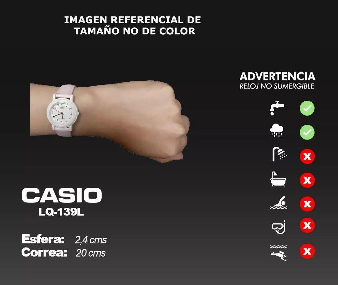 Reloj De Pulsera Casio Modelo Lq-139l-4b1df. Original-4