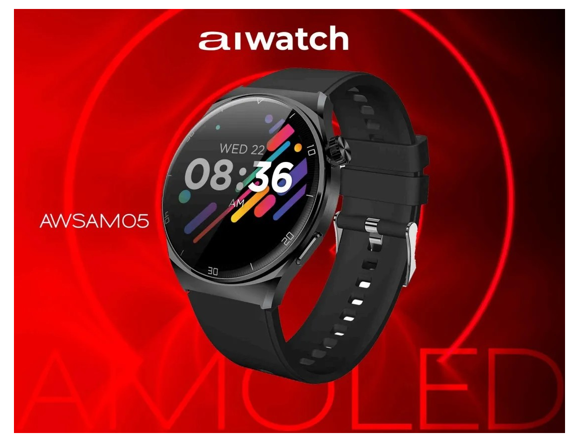 Reloj Inteligente Smartwatch Aiwa Awsamo5 Amoled 1,43-6