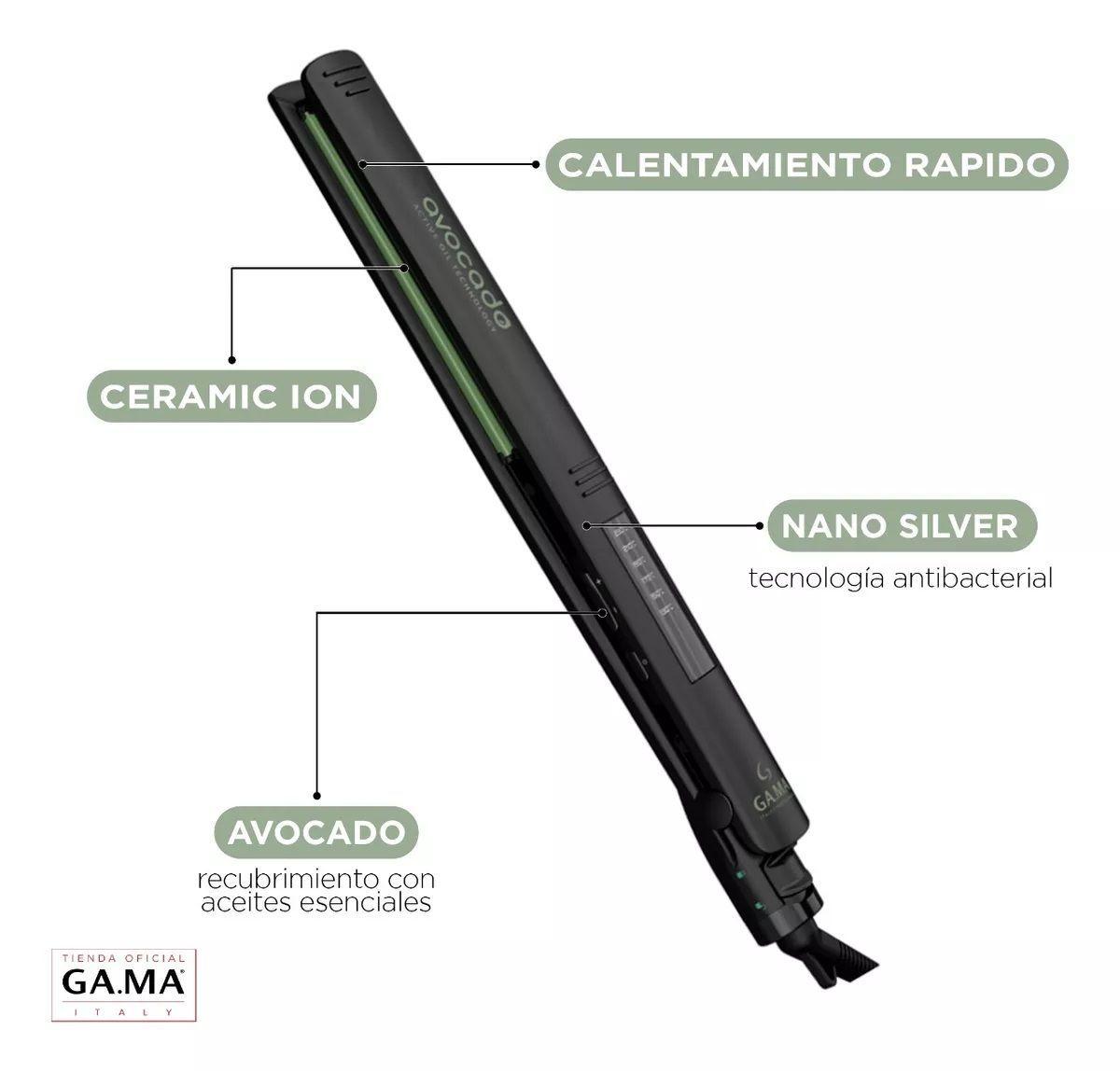 Plancha Alisadora Gama Elegance Led Avocado Ceramic Ion-3
