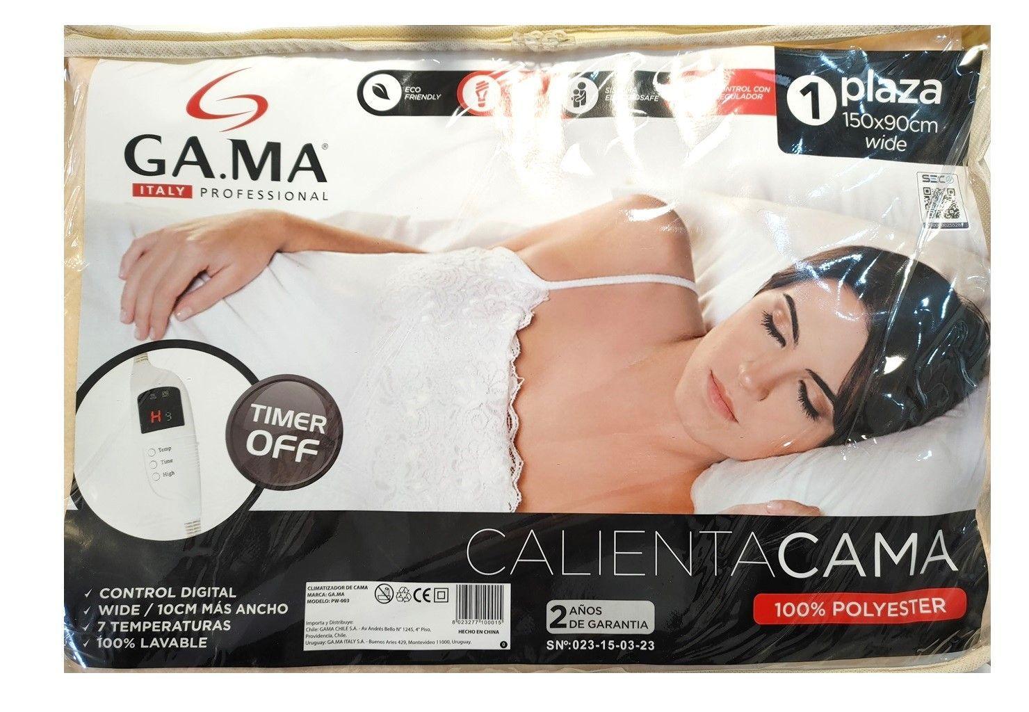 Calienta Cama Gama 1 Plaza Wide Digital Timer 7 Temperaturas-1