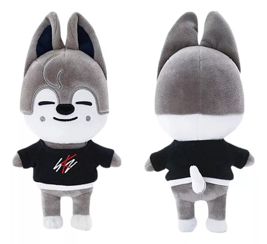 Peluche Skzoo Stray Kids K-pop Wolf Chan (bang Chan) 25cm-1