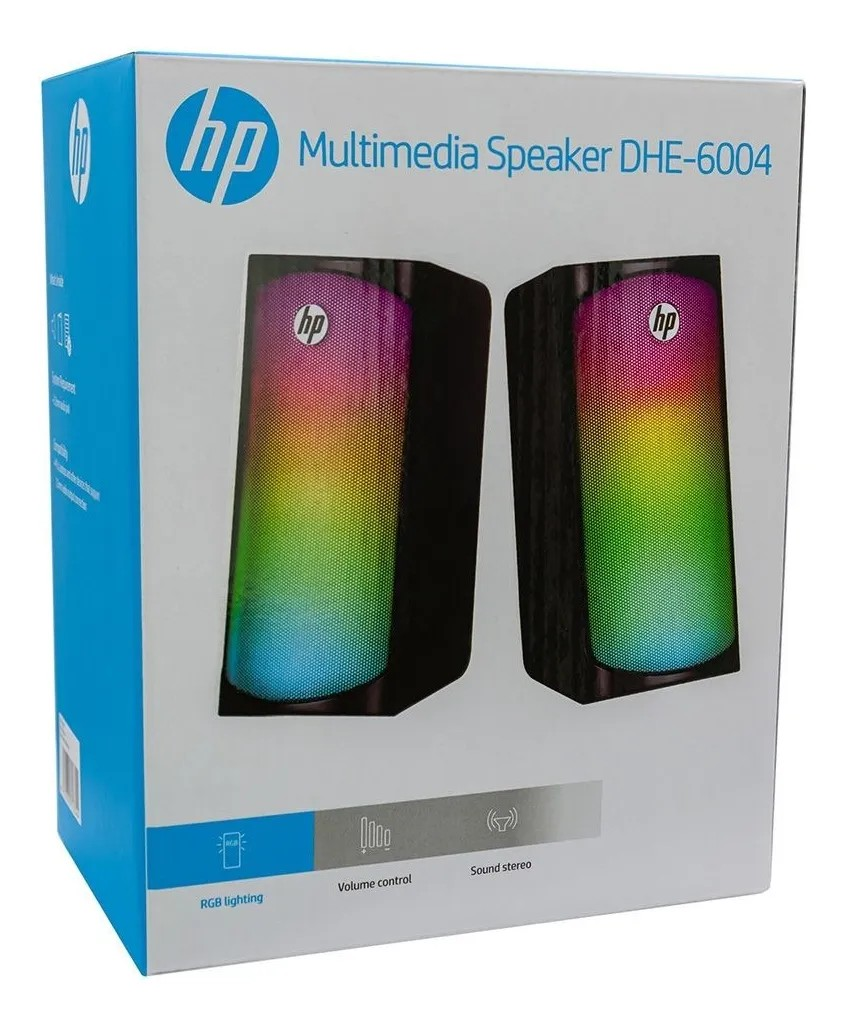Parlante Hp Parlantes Gamer Hp Dhe-6004 Con Luces Rgb-4