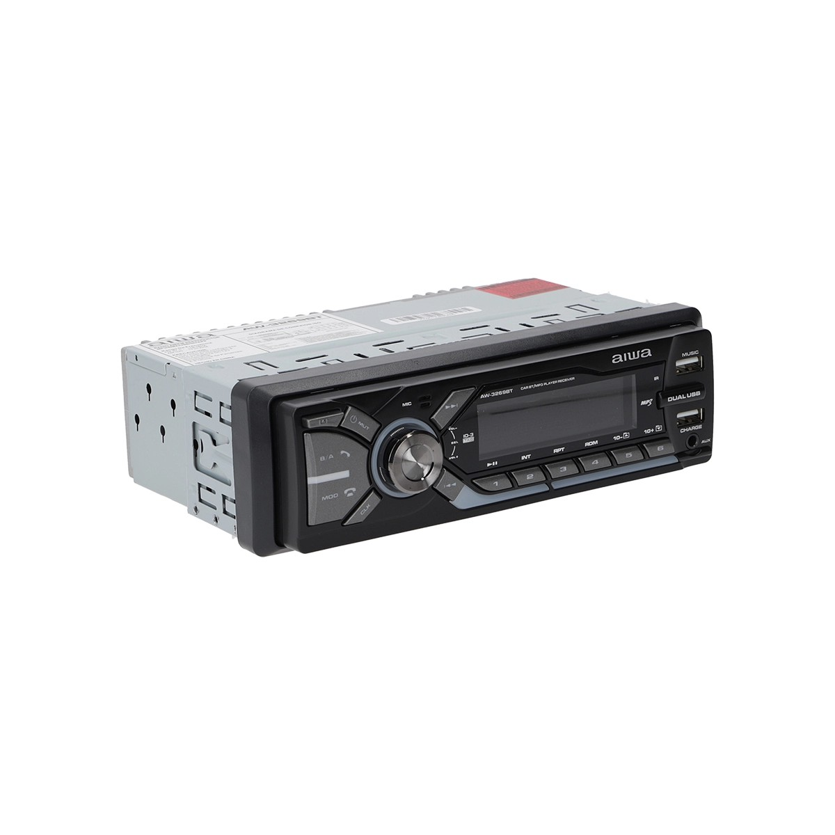 Radio Auto 1 Din Aiwa Bluetooth Mp3 Usb App Music Aw 3269bt-2