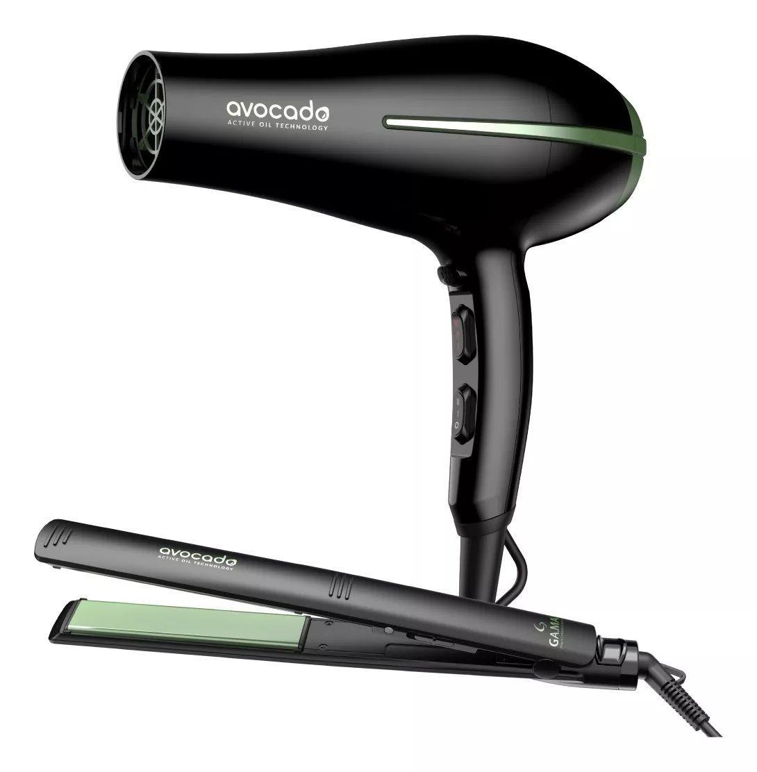 Combo Secador De Pelo + Plancha Gama Avocado Active Oil-1