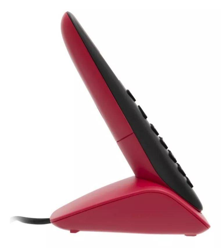 Telefono Inalámbrico Uniden At3102 Con Altavoz Negro Y Rojo-2