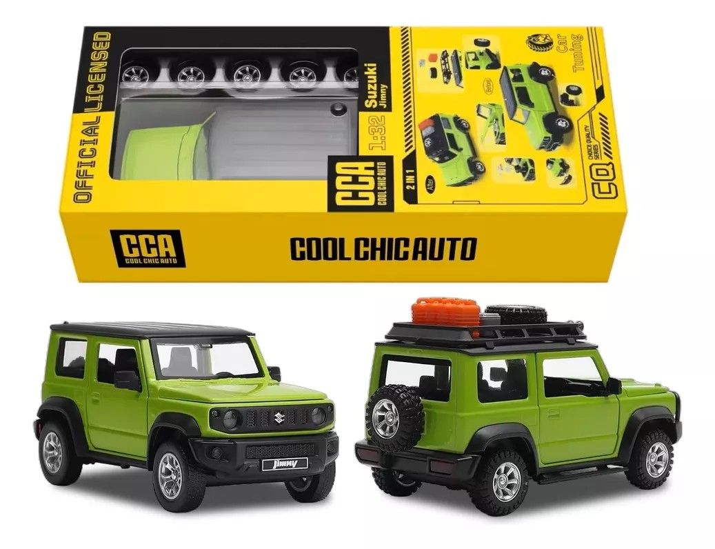 Auto Jeep Suzuki Jimny Coleccion 1:32 Piezas Intercambiables-0