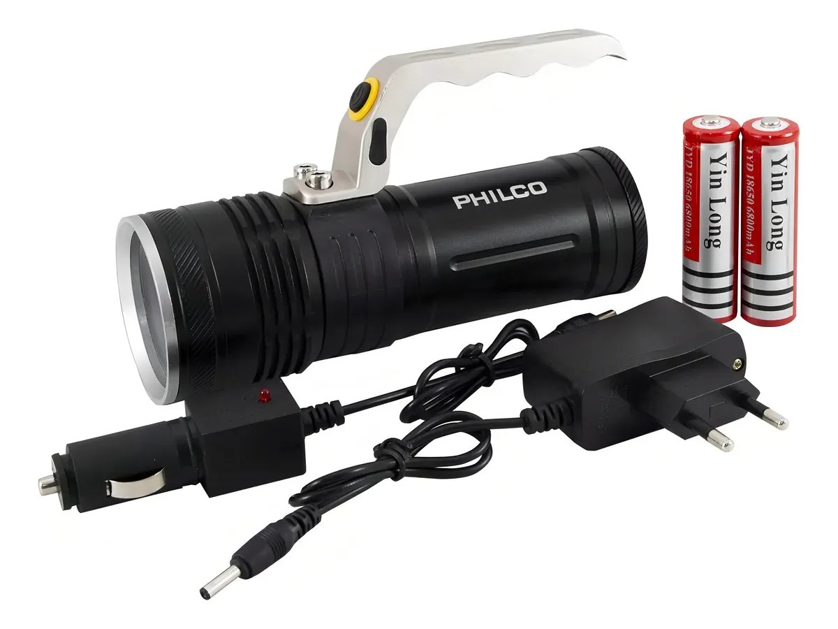 Linterna Led Cree Philco Recargable Mn201 2 Modos 300lumenes-2