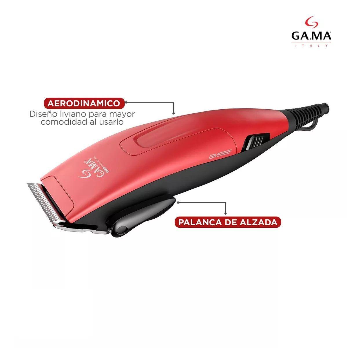 Cortapelos Clipper Gm 562 Motor Magnético 24 Piezas Rojo-4