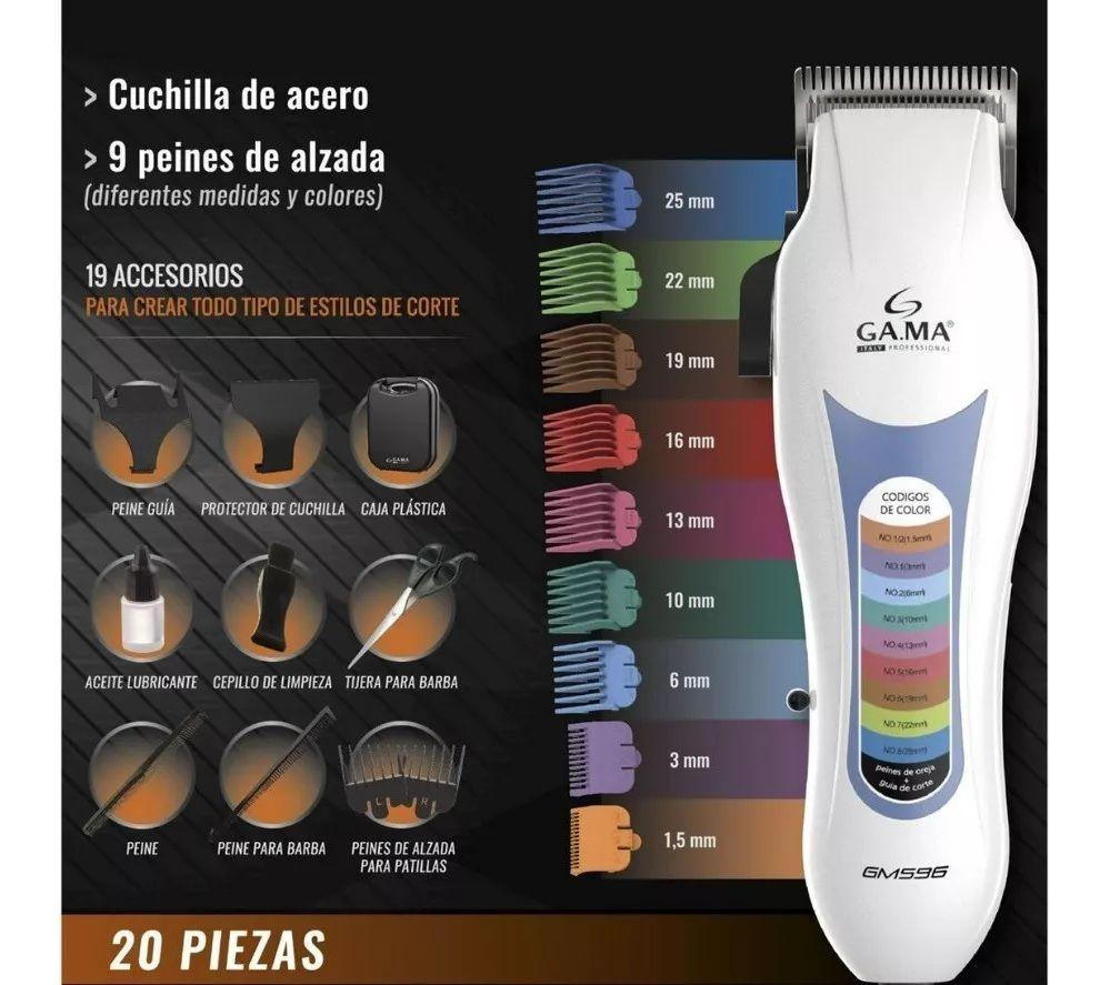 Cortapelo Profesional Gama Gm596 20 Piezas Motor Magnético-4