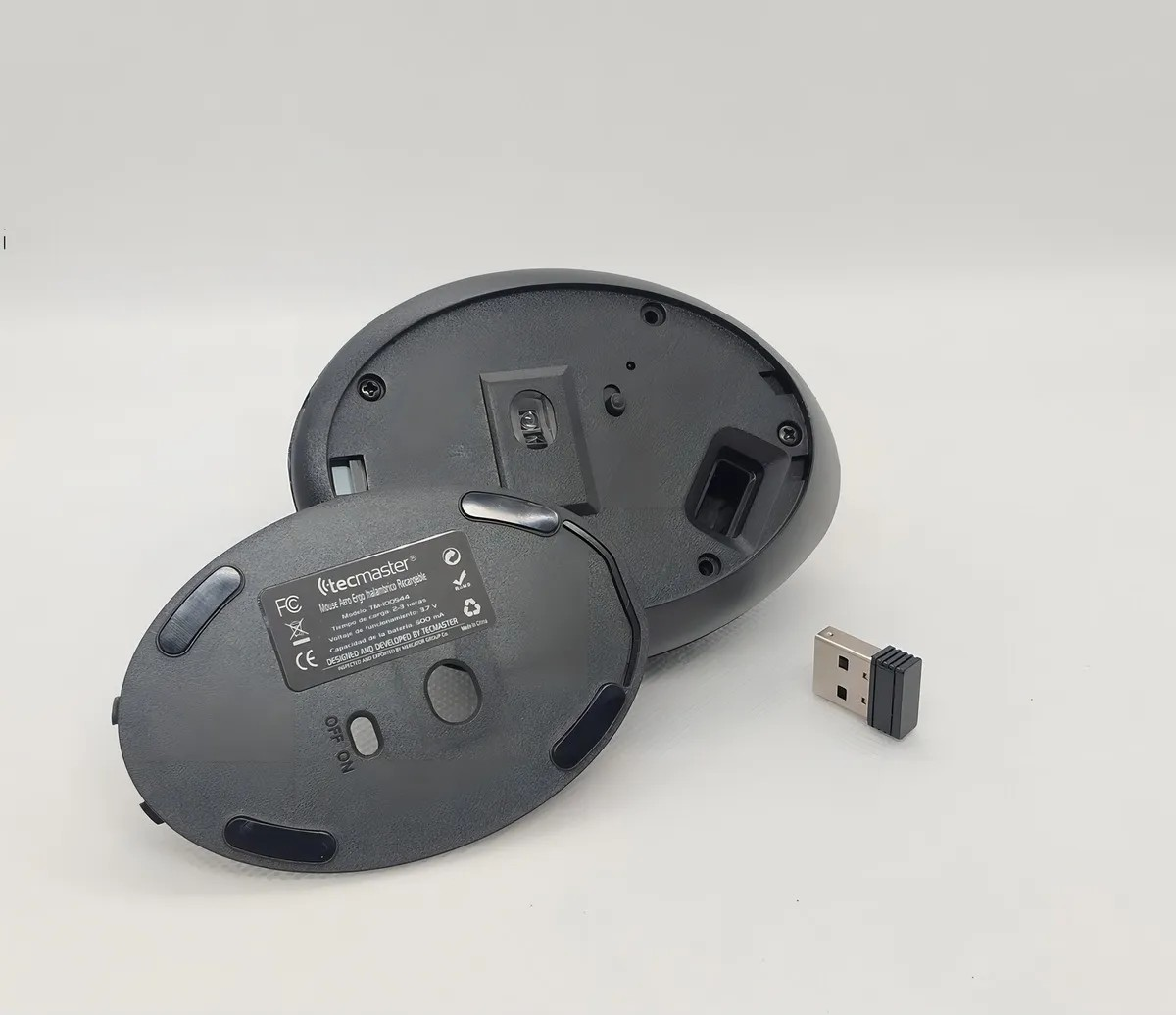 Mouse Vertical Ergonómico Inalámbrico Recargable Tecmaster-5