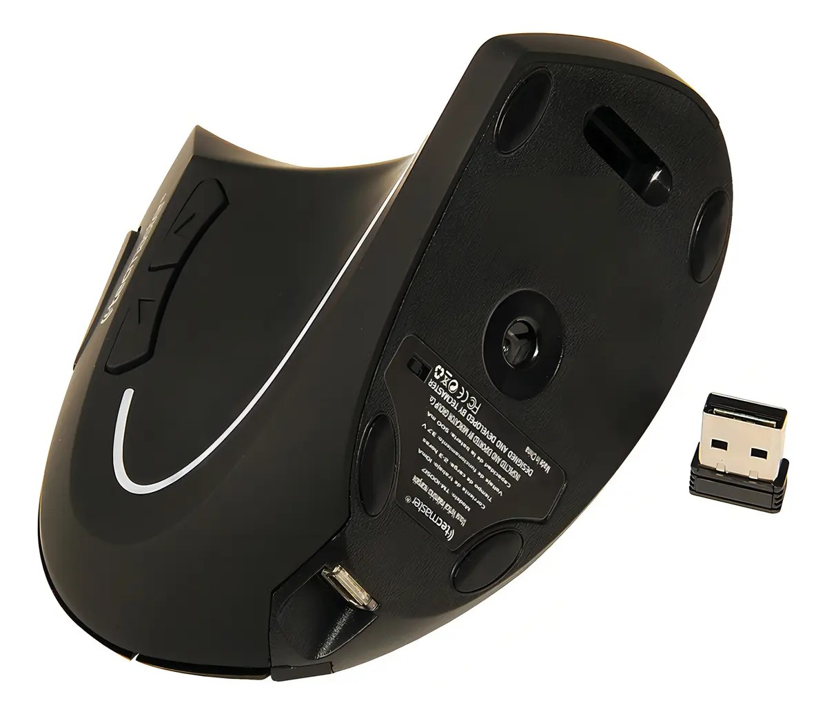 Mouse Vertical Inal mbrico Y Bluetooth Tecmaster Tm 100517-2