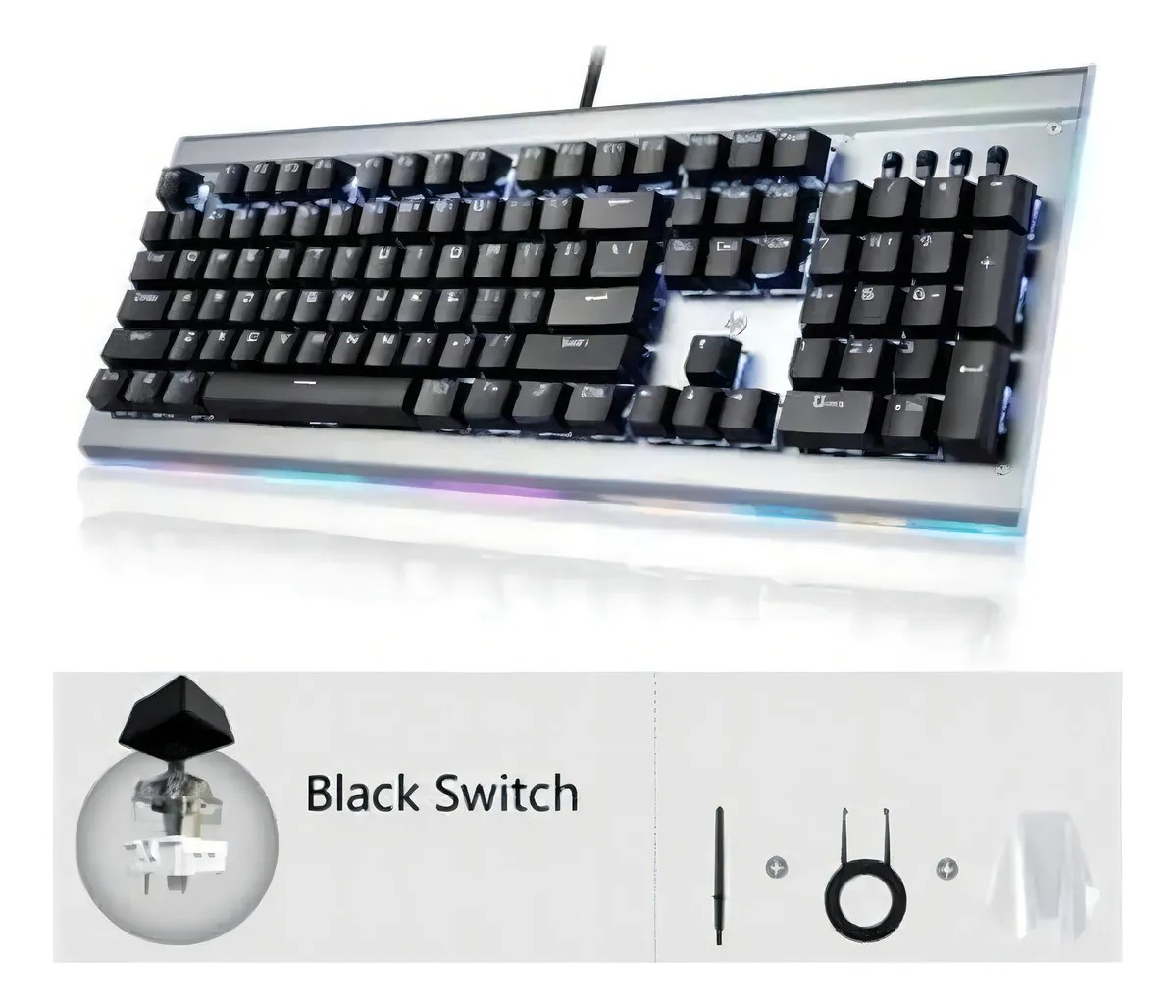 Teclado Mecánico Usb Para Jugadores Gk520 Rgb Blue Switch-3