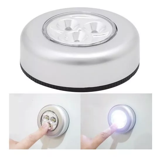 Kit De 3 Luces De Toque Led Macrotel Multiuso Incluye Pilas-2
