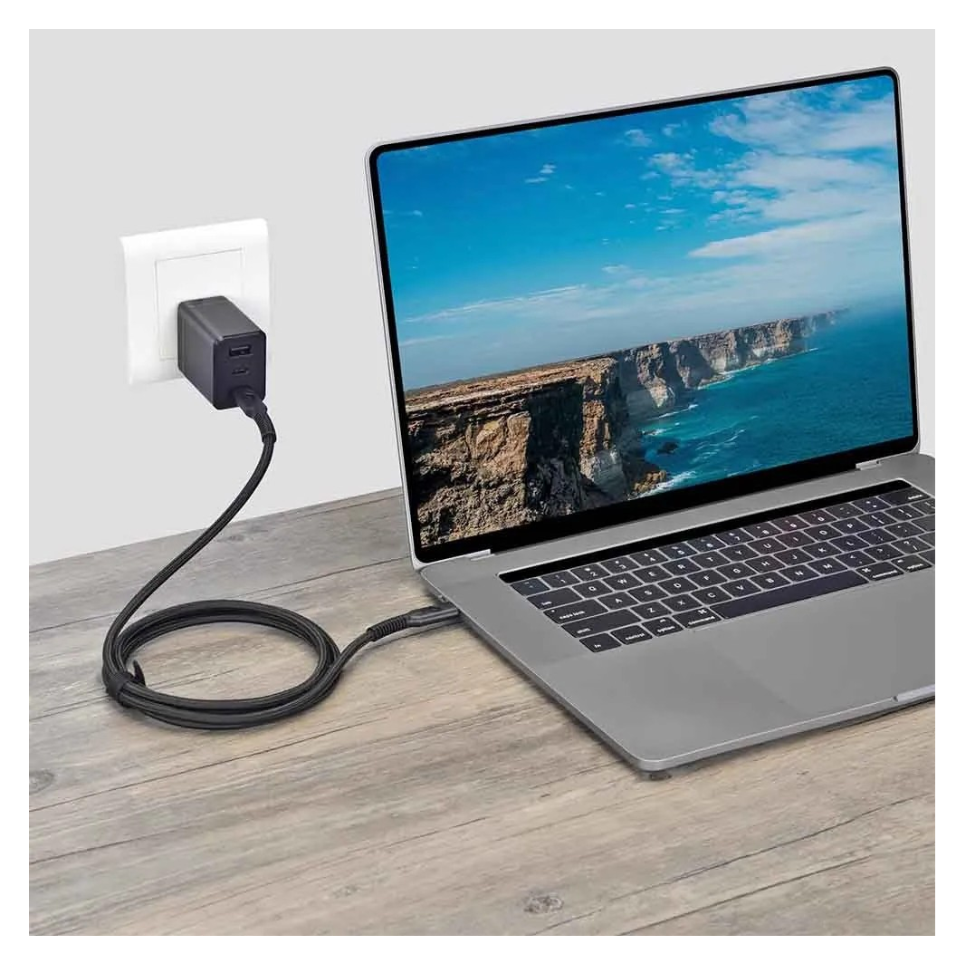 Cable De Carga Rápida Usb-c A C Antinudos 240w 2m Master-g-3