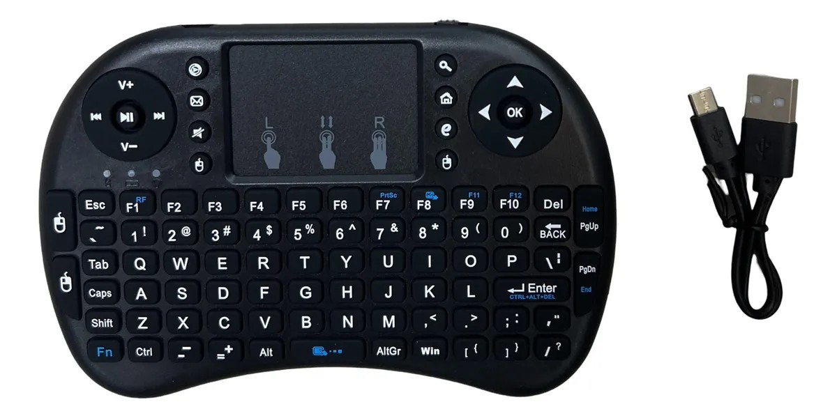 Teclado Inalambrico Para Pcandroid Kbd100 Con Receptor Usb-5