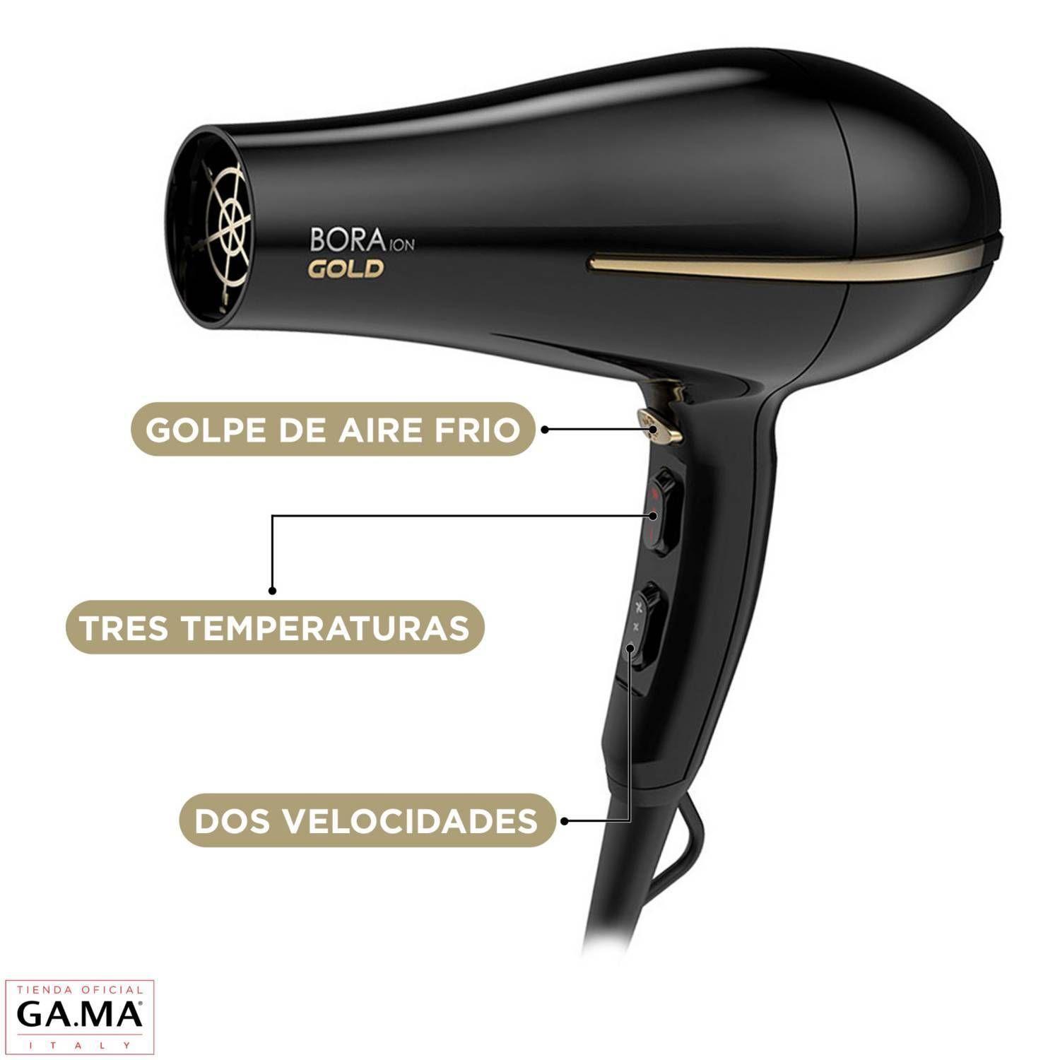 Secador De Cabello Ga.ma Italy Bora Gold Ion 2200w-2