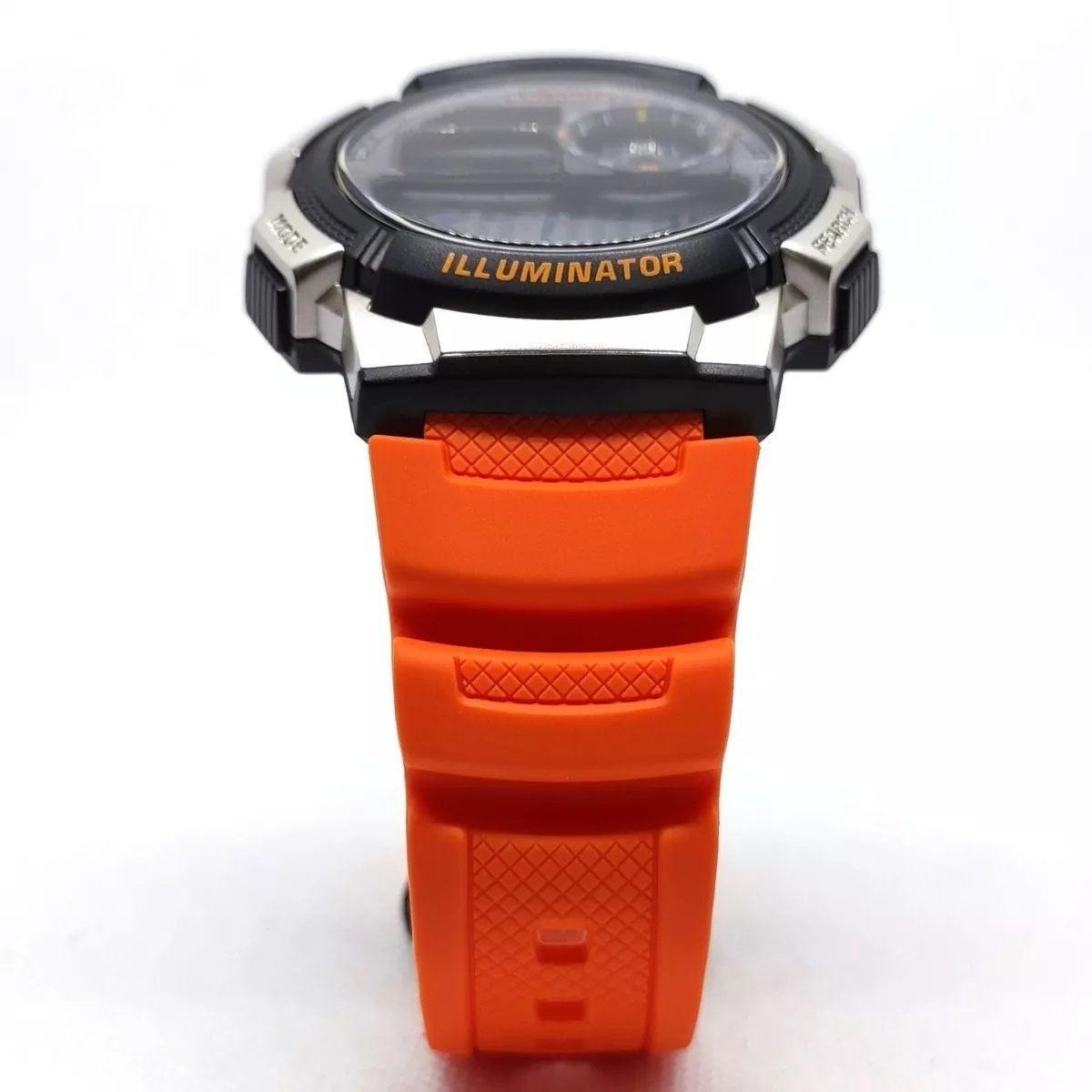 Reloj De Pulsera Casio Hombre Ae-1000w-4bvdf Original Naranja-6