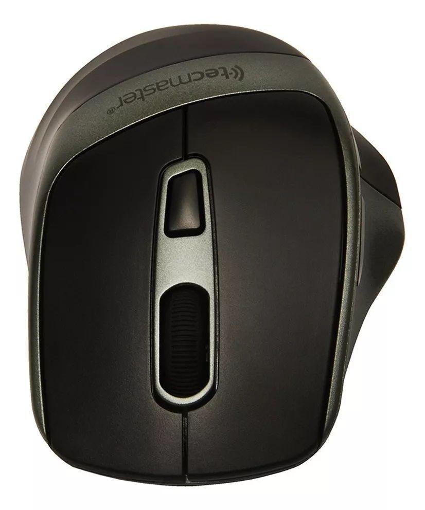 Mouse Tecmaster Dual Bluetooth Recargable Inalámbrico Negro-2