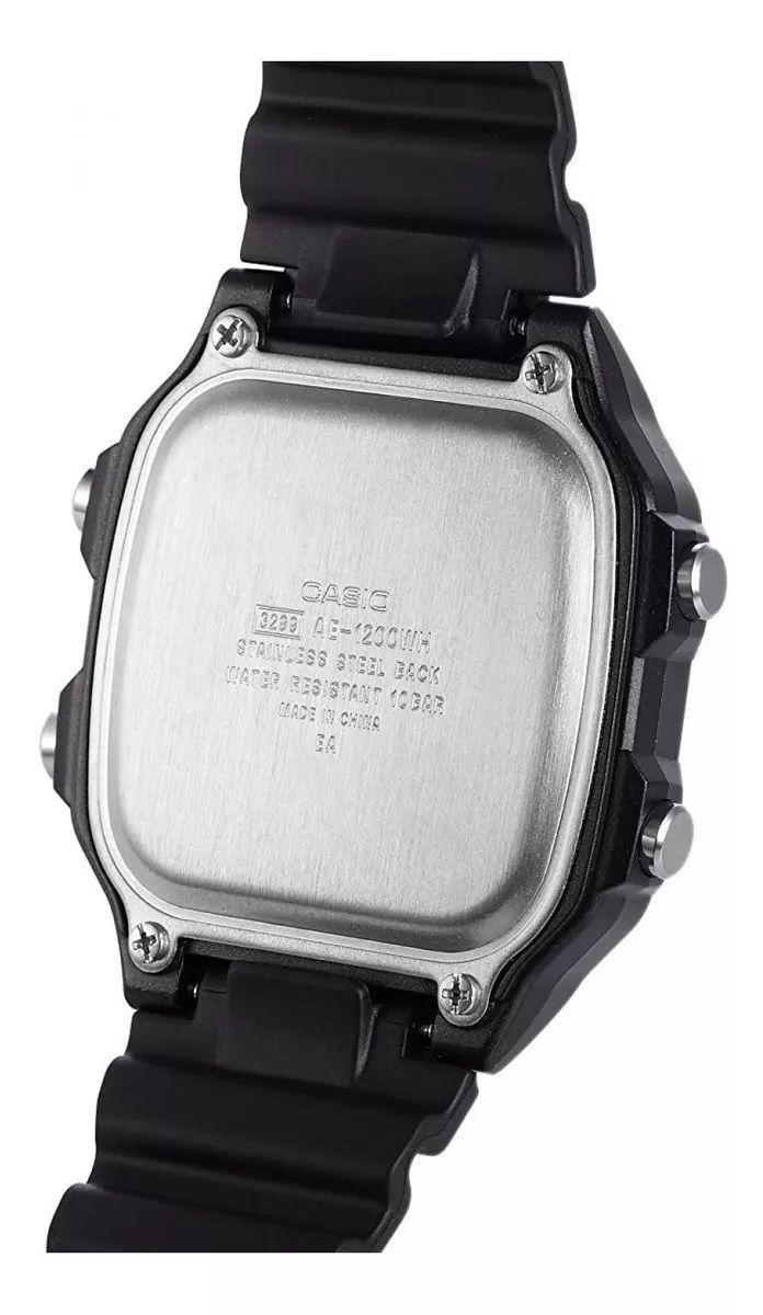 Reloj De Pulsera Casio Ae-1200wh-1bvdf Negro Para Hombre-6