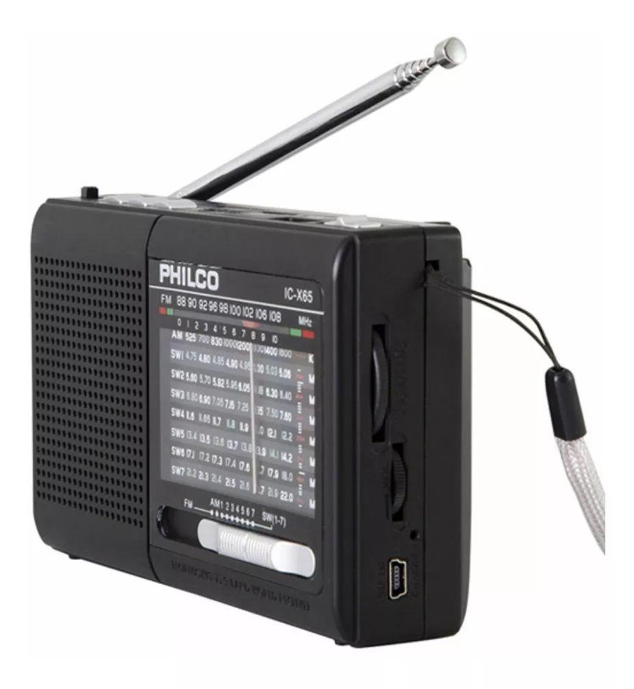Radio Bluetooth Portatil Philco Ic-x65 Fm/mw/sw1-7-1