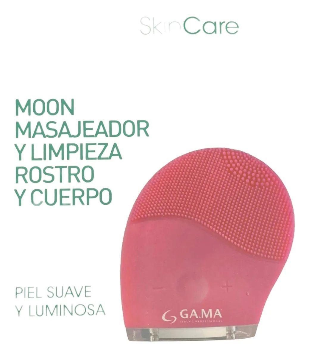 Limpiador Masajeador Facial Gama Moon Cleaner Cuerpo Piel Rosa Chicle-3