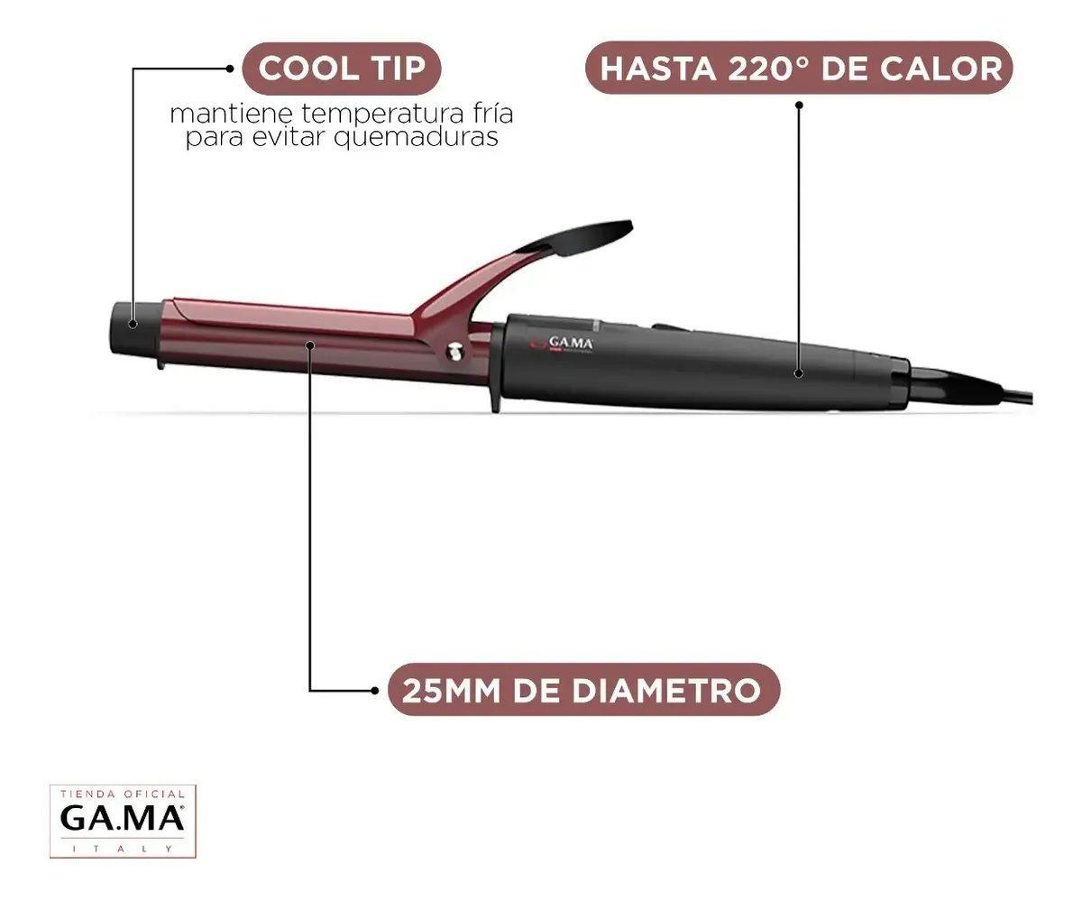 Rizador Ondulador Ga ma Italy Tourmaline Antifrizz 25mm-3