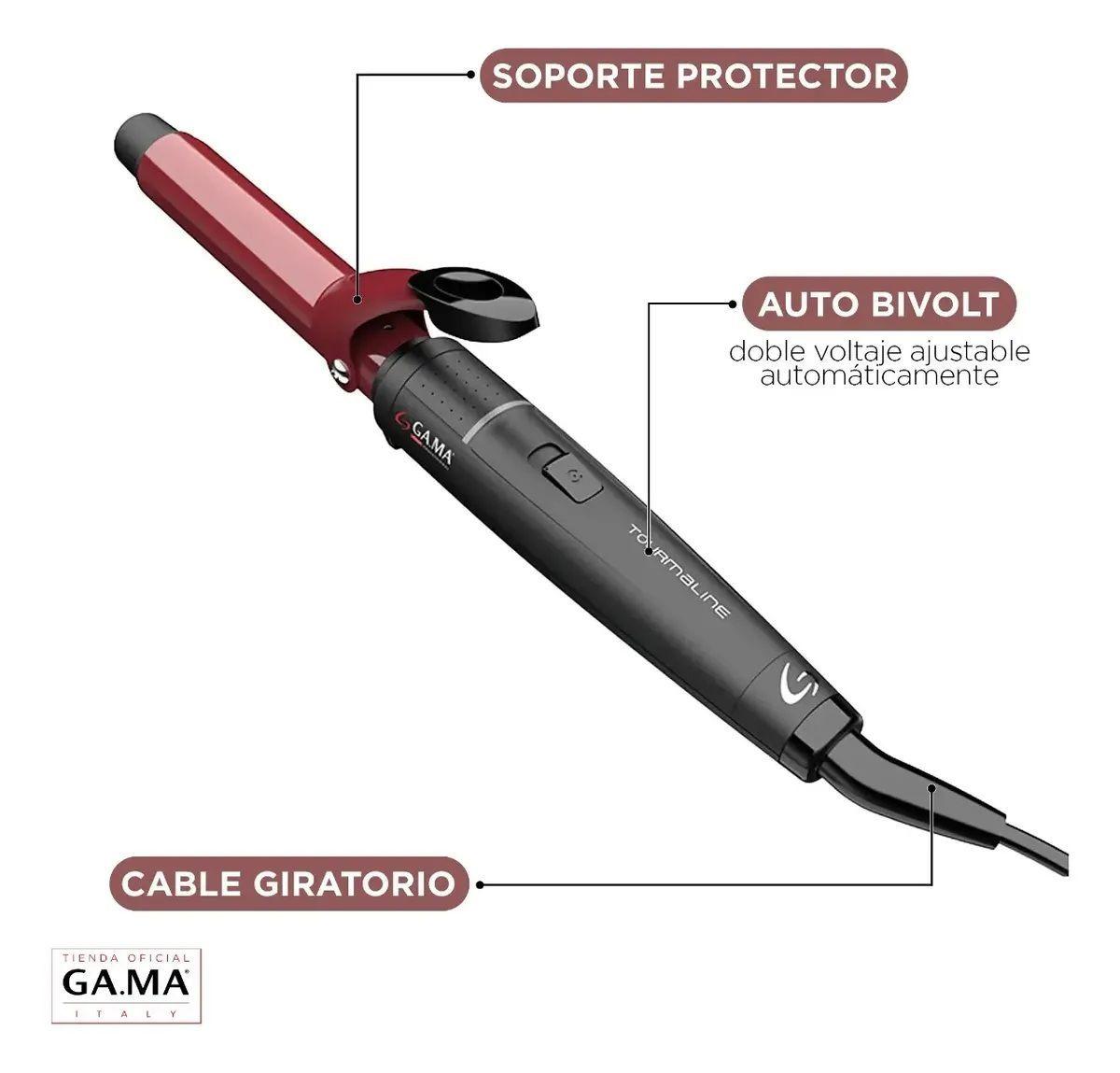 Rizador Ondulador Ga ma Italy Tourmaline Antifrizz 25mm-4