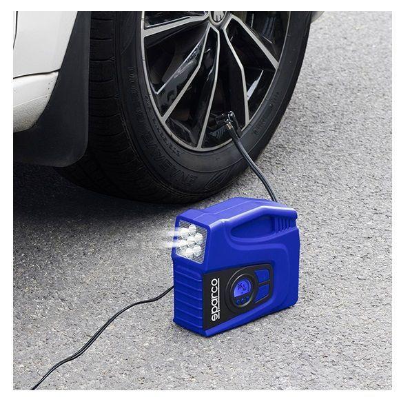 Compresor Inflador De Neumaticos 12v Sparco Spt163 120w-5