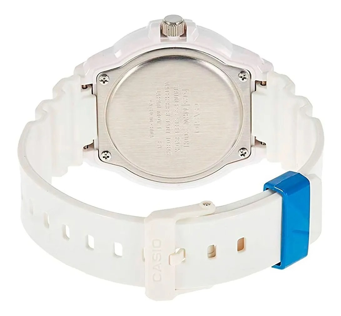 Reloj Casio Mrw-200hc-7b2vdf Blanco Con Azul-3