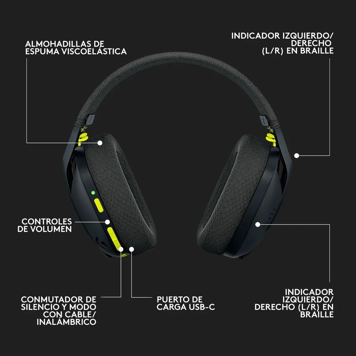 Auriculares Gamer G435 Logitech G Wireless Gaming Headset-5