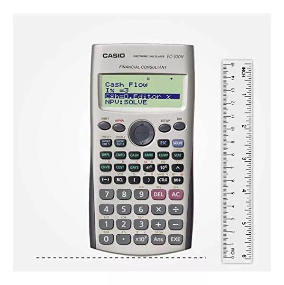 Calculadora Financiera Casio Fc-200v Color Plateado-4