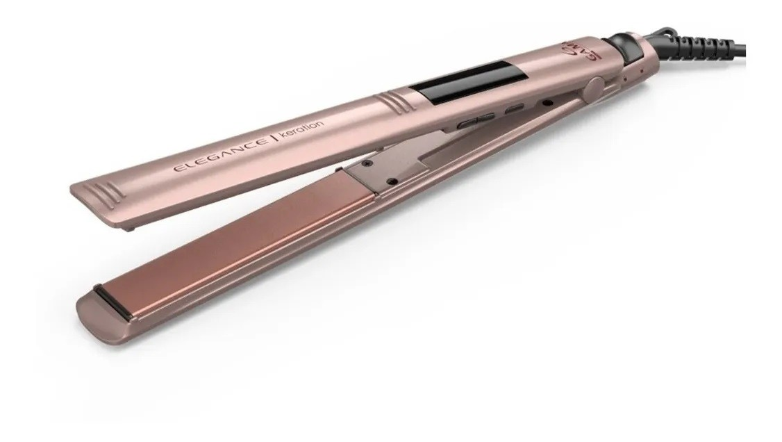 Plancha De Cabello Gama Italy Elegance Led Keration Rose-3