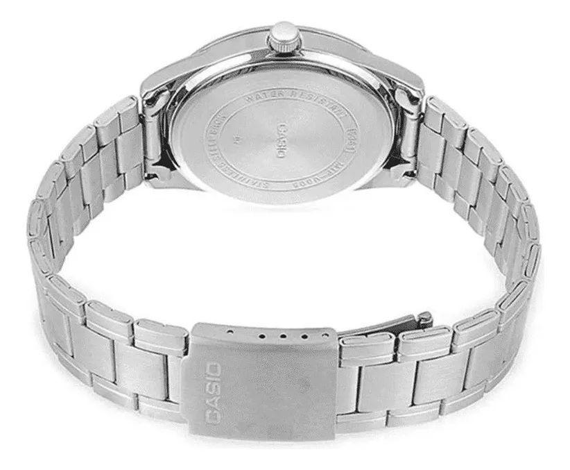 Reloj Casio Mtp-v004d-2budf Acero Inoxidable Hombre Plateado-2
