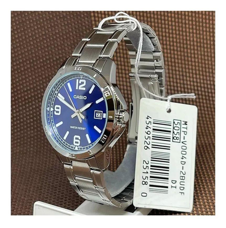 Reloj Casio Mtp-v004d-2budf Acero Inoxidable Hombre Plateado-5